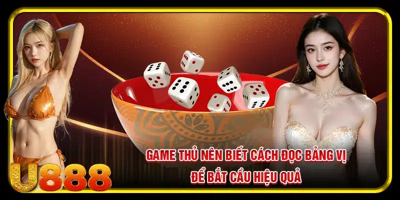 Game thủ nên biết cách đọc bảng vị để bắt cầu hiệu quả