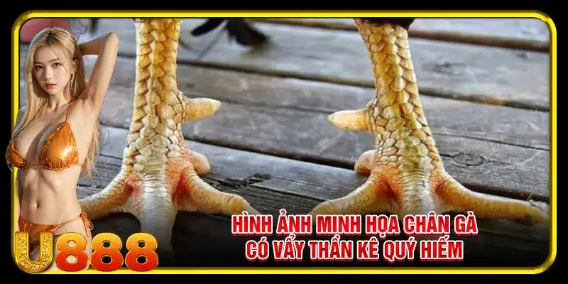 Hình ảnh minh họa chân gà có vẩy thần kê quý hiếm 