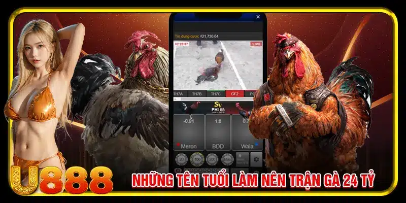 Những tên tuổi làm nên trận gà 24 tỷ