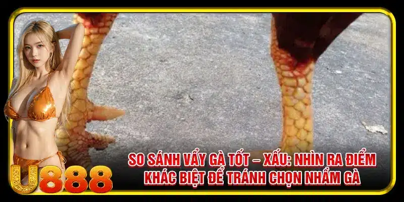 So sánh vẩy gà tốt – xấu: nhìn ra điểm khác biệt để tránh chọn nhầm gà