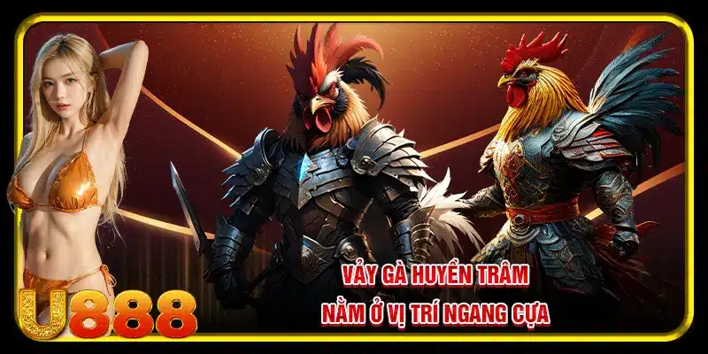 Vảy gà huyền trâm nằm ở vị trí ngang cựa